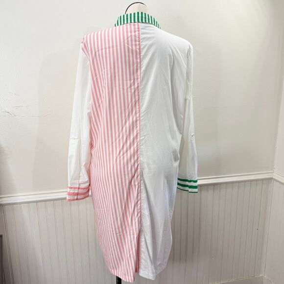 AKA Sorority Size XXL Shirt Dress Ivy Storehouse Alpha Kappa Alpha Striped READ - Picture 3 of 15